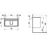 Комплект LAUFEN BASE тумба с раковиной 750*420 светлый вяз 0235.2.110.262.1+1028.5